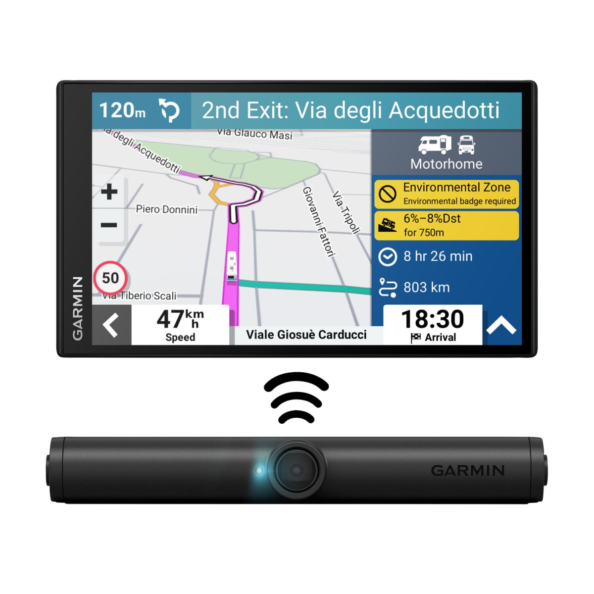 Garmin Camper 780 Navigatore Da 6.95 Pollici Ricondizionato - Perfetto Per Camper E Autocaravan