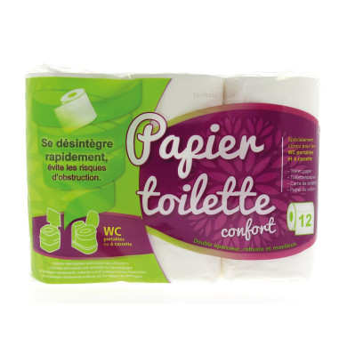 Papier toilette spécial toilettes portables camping van