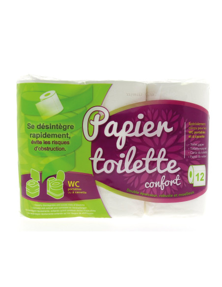 Papier toilette spécial toilettes portables camping van