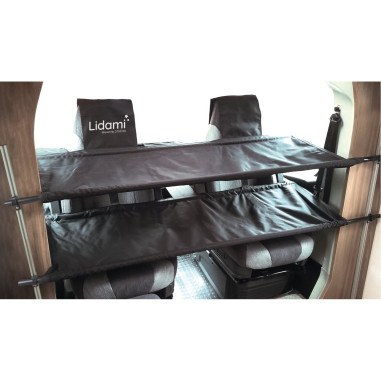 Lit de cabine Double. Pour Ducato, Boxer, Jumper, Sprinter, Crafter et Master avec sièges pivotants.