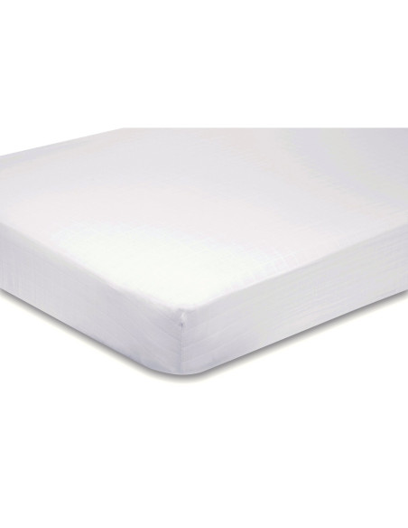 Draps de rechange pour prêt-à-dormir uni blanc 140 x 210 cm