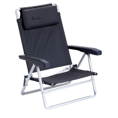 ISABELLA Fauteuil de plage Dark Grey