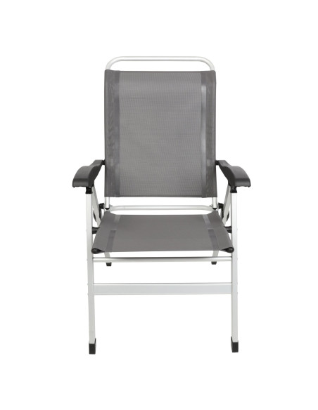 MIDLAND Fauteuil aluminium Confort Gris anthracite