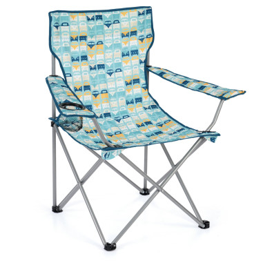 VW Collection Chaise de camping pliable - Multibus/bleu