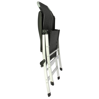 MIDLAND Fauteuil Camping Confort Maxi Noir et gris