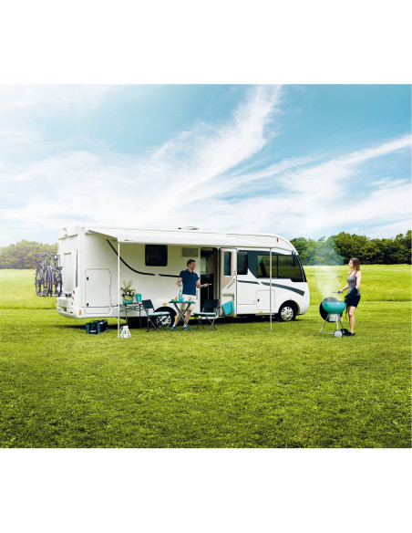 Omnistor 5200 motorisé Mystic Gris 4,50 m  boîtier blanc