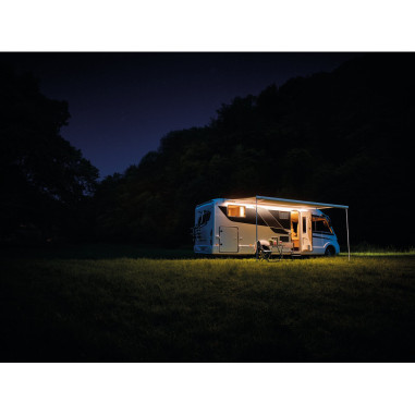 Omnistor 5200 motorisé Mystic Gris 4,50 m  boîtier anodisé