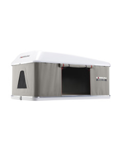 AUTOHOME Tente de toit Maggiolina Grand Tour Small coloris gris clair coque blanche