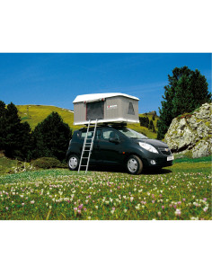 AUTOHOME Tente de toit Maggiolina Grand Tour Small coloris gris clair coque blanche 2