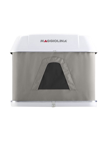 AUTOHOME Tente de toit Maggiolina Grand Tour Small coloris gris clair coque blanche
