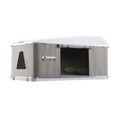 AUTOHOME Tente de toit Maggiolina Grand Tour Small coloris gris clair coque blanche