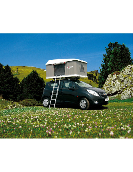 AUTOHOME Tente de toit Maggiolina Grand Tour Medium coloris gris clair coque blanche