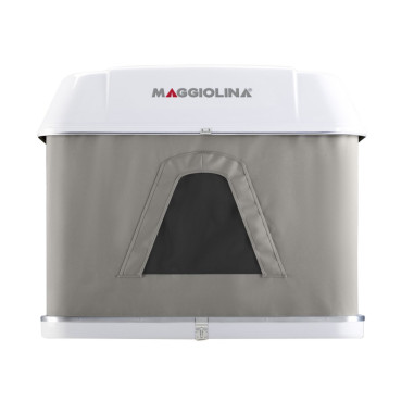 AUTOHOME Tente de toit Maggiolina Grand Tour Medium coloris gris clair coque blanche