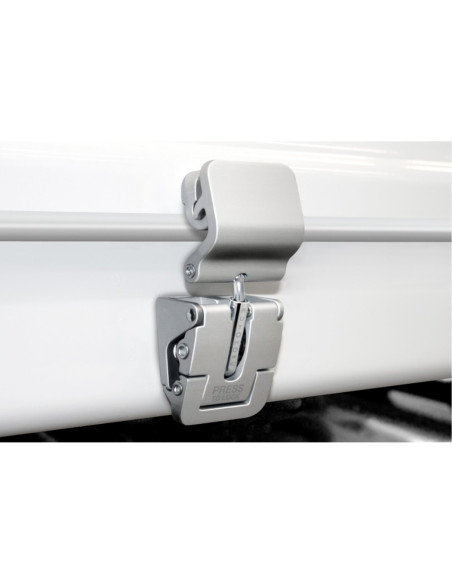 AUTOHOME Tente de toit Maggiolina Grand Tour Medium coloris gris clair coque blanche