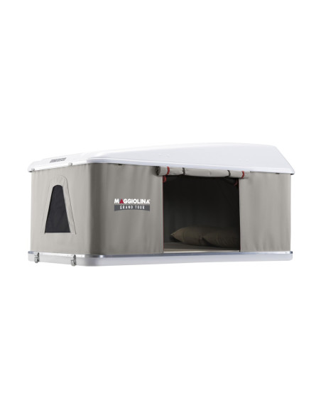 AUTOHOME Tente de toit Maggiolina Grand Tour Medium coloris gris clair coque blanche