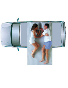 AUTOHOME Tente de toit Nino Cirani Overland Small coloris bordeaux 2