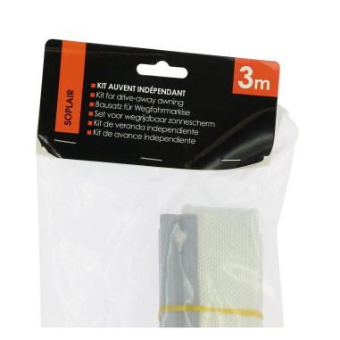 Kit auvent indépendant 3 m