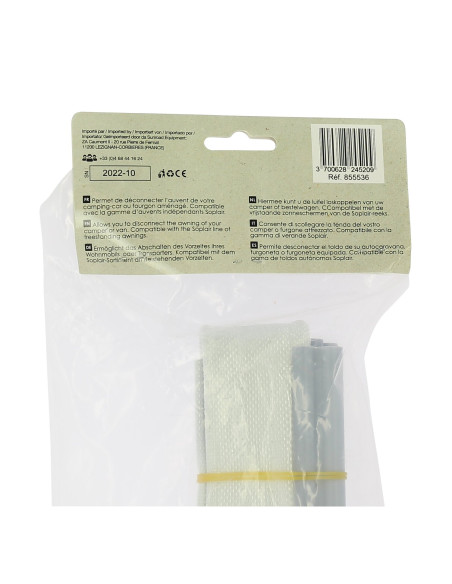 Kit auvent indépendant 3 m