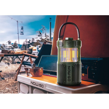 Lampe / enceinte de camping rechargeable Follow Light F1 Noire