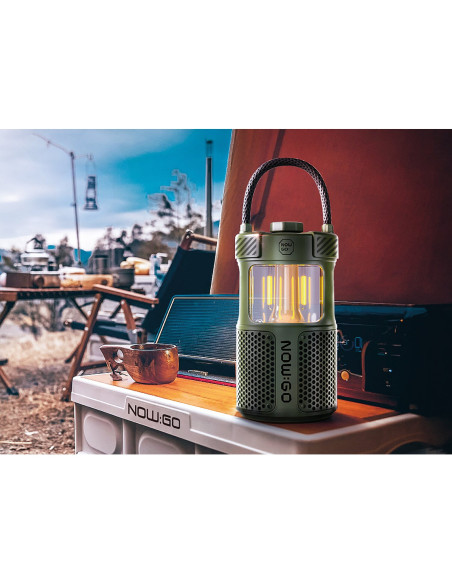 Lampe / enceinte de camping rechargeable Follow Light F1 Noire