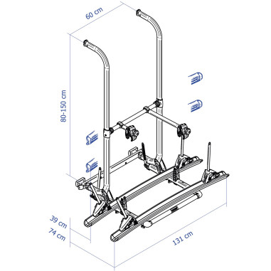 THULE Porte-vélos Elite G2 Hymer Hooks