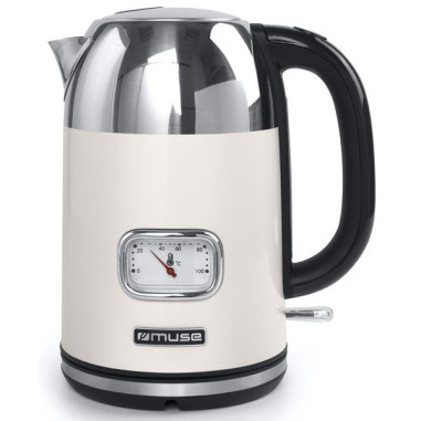 MUSE Bouilloire 1.7L 2200W Crème et Inox