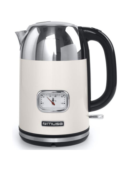 MUSE Bouilloire 1.7L 2200W Crème et Inox