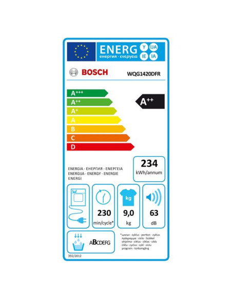 BOSCH Sèche-linge WQG1420DFR