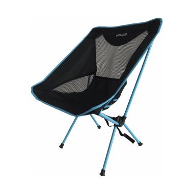 PACK MIDLAND 4 Chaises Moonlight Pliante Ultra Légère Et Compacte Camping Noir/Bleu + Sac De Transport