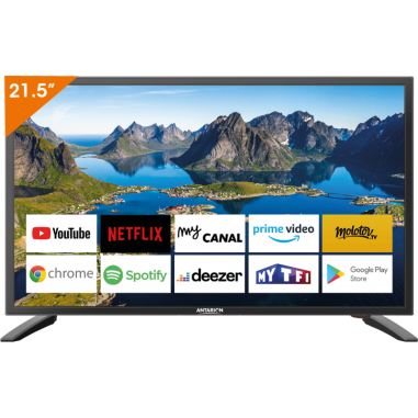 ANTARION TV LED 22" 55cm Téléviseur Full HD Smart TV Camping Car