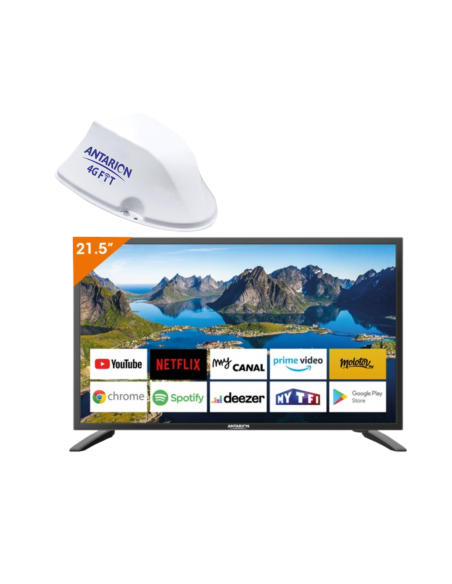 PACK ANTARION TV LED 22" 55cm Smart TV + Antenne 4G FIT