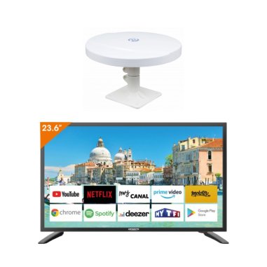 Pack ANTARION Antenne TNT OMNIPROPLUS + Téléviseur 24" SMART TV
