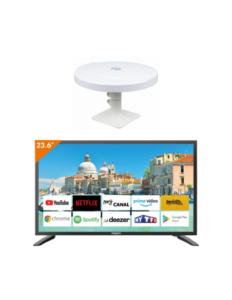 Pack ANTARION Antenne TNT OMNIPROPLUS + Téléviseur 24" SMART TV
