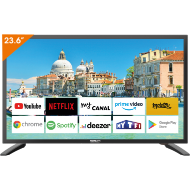 ANTARION TV LED 24" Smart Connect  Android 11.0  12V Camping