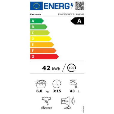 ELECTROLUX Lave-linge top EW6T3365BCZ