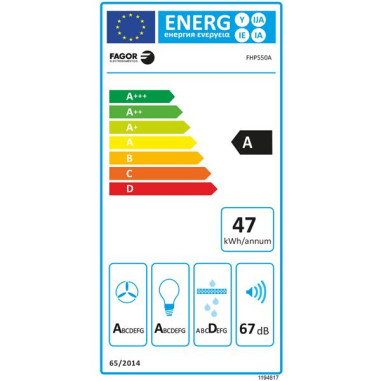 Hotte décorative murale FHP550A