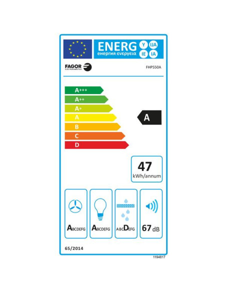 Hotte décorative murale FHP550A