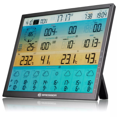 BRESSER 4CAST XL Centre météo 8-jours WiFi 7-en-1 solaire