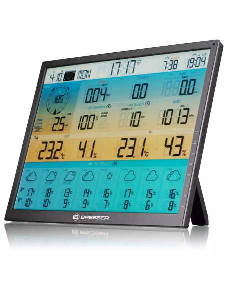 BRESSER 4CAST XL Centre météo 8-jours WiFi 7-en-1 solaire