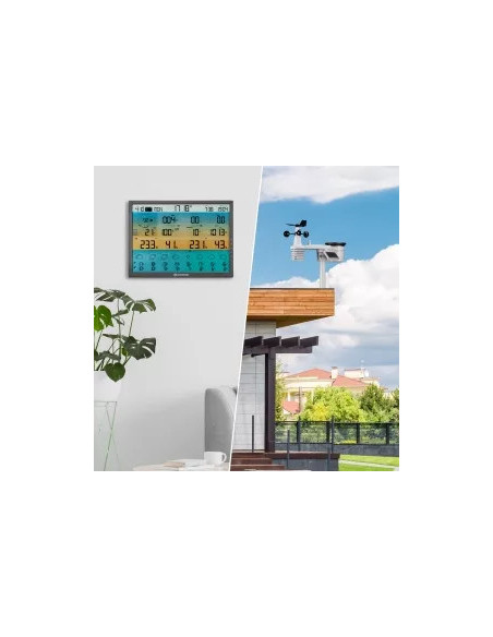 BRESSER 4CAST XL Centre météo 8-jours WiFi 7-en-1 solaire