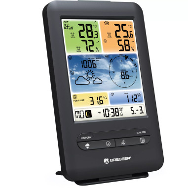 BRESSER Centrale météo Professional WIFI couleur 5-en-1 Verticale
