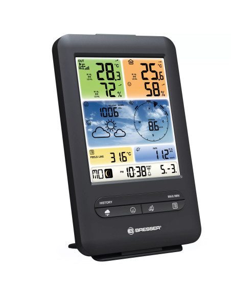 BRESSER Centrale météo Professional WIFI couleur 5-en-1 Verticale