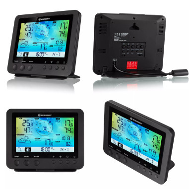 BRESSER Station météo couleur WIFI avec capteur extérieur 5-en-1