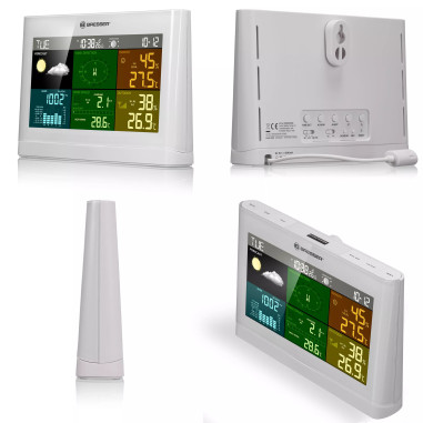 BRESSER Centrale météo 5-en-1 Comfort avec Écran en Couleurs