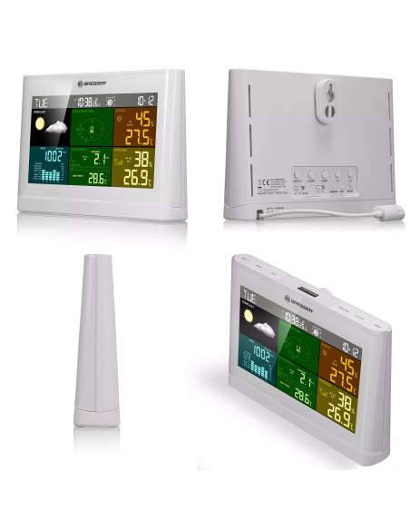 BRESSER Centrale météo 5-en-1 Comfort avec Écran en Couleurs