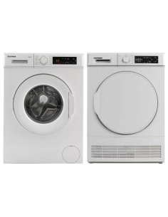 PACK TELEFUNKEN Lave-linge Hublot 9kg 1000trs/min + Sèche-linge Condensation 9kg