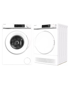 PACK SHARP Lave-linge Hublot 7kg 1400trs/min + Sèche-linge Condensation 7kg