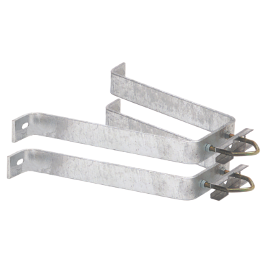 HDSAT PAIRE D'ETRIERS Fixation Murale Déport 30 cm mat antenne tv tnt sat