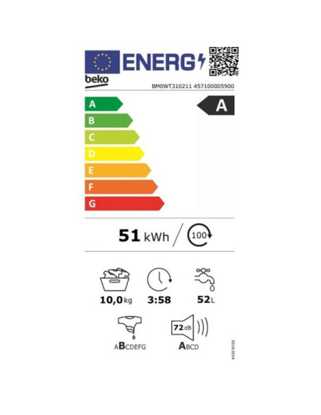 BEKO Lave-linge frontal BM0WT310211