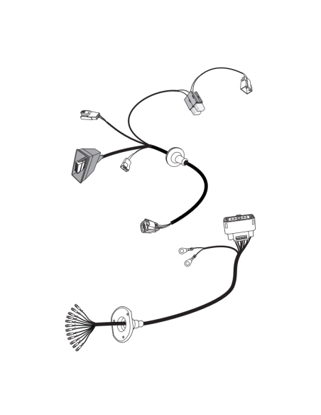 FAISCEAU JAEGER 13B POUR FORD TRANSIT/CUSTOM AVEC PRECABLAGE DU 06/16 AU 05/19